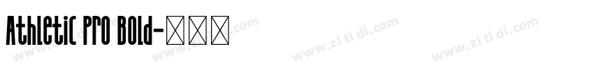 Athletic Pro Bold字体转换
